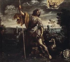 Der Heilige Rochus in einer Landschaft